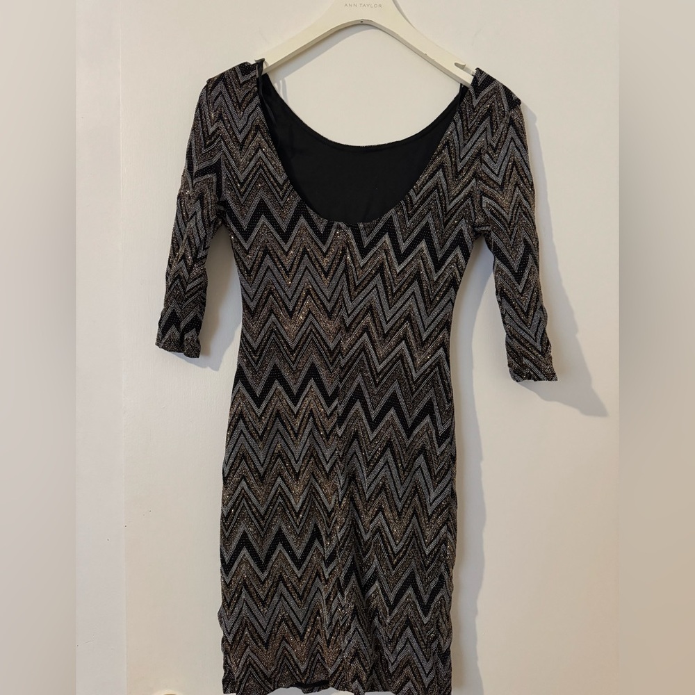New look sparkly event or night dress with open back
Size S-M